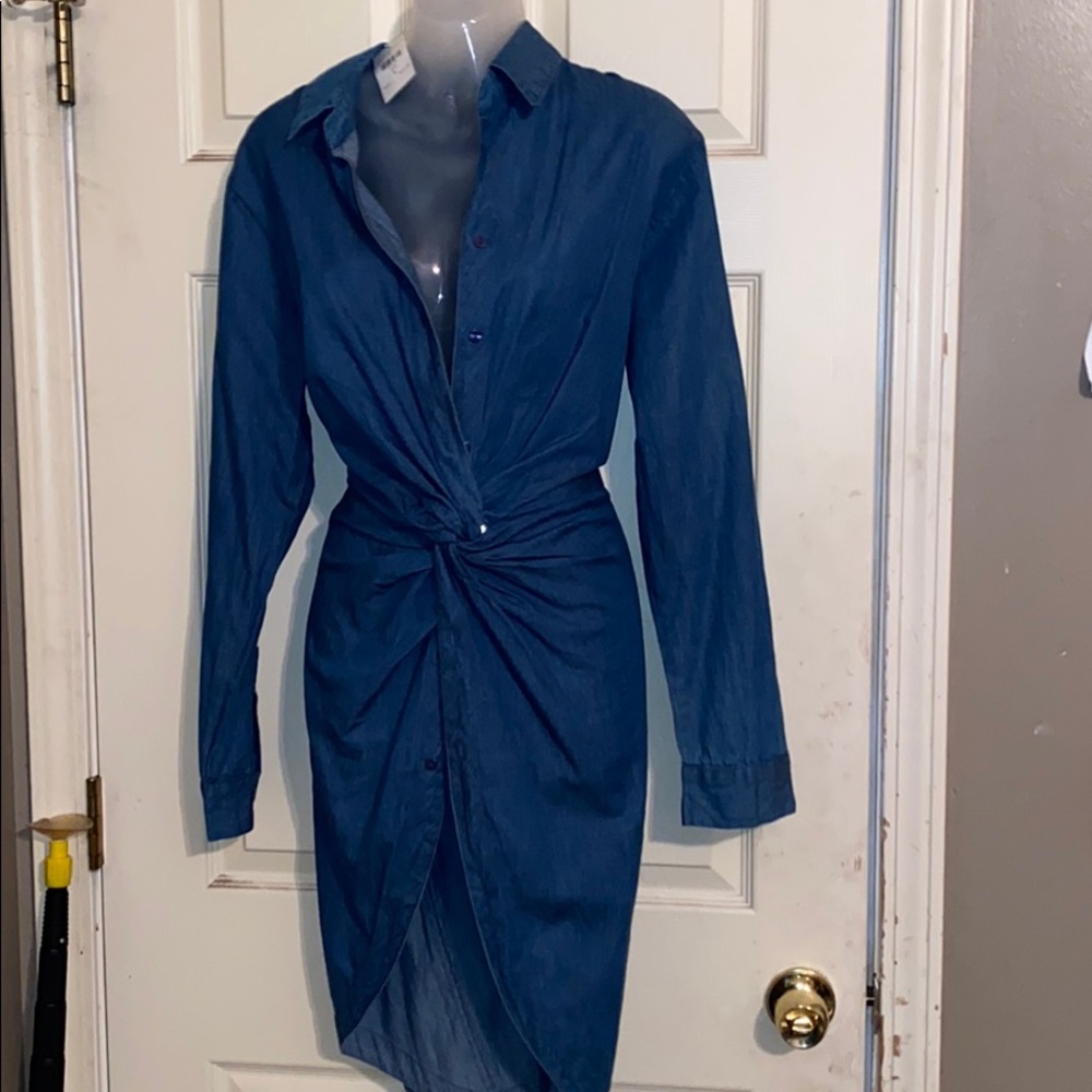 Fashion Nova Chambray shirt dress